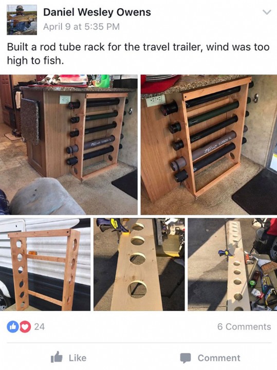 DIY Fishing Rod Holder - Garage Fishing Rod Storage 